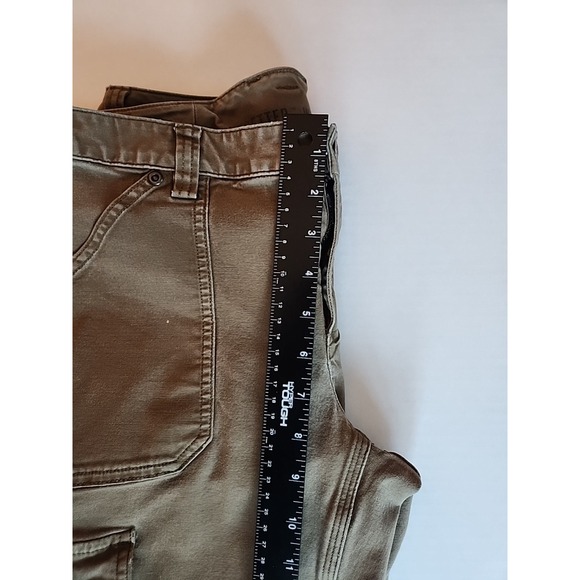 Duluth Trading Cargo‎ Pant Curvesetter Canvas Utility Casual Brown Womens 8x31 - Picture 8 of 16